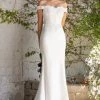 Fitted Off Shoulder Bridal Gown By Cinderella Divine CH238W Prom 2 Fitted Off Shoulder Bridal Gown By Cinderella Divine CH238W Prom