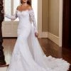 Mary's Bridal Couture Damour Collection Fitted Off Shoulder Bridal Gown By Mary's Bridal MB4009