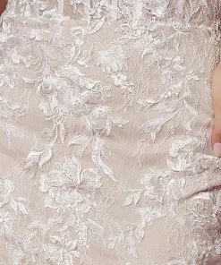 Prom Fitted Off Shoulder Lace Gown By Nox Anabel JS924