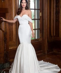 Lo Adoro By Mary's Bridal Fitted Off Shoulder Wedding Dress By Mary's Bridal M605 Wedding Dresses