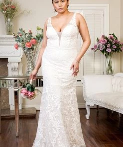 Fitted Overskirt Wedding Gown By Elizabeth K GL1903