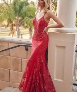 Prom Fitted Sequin Print V-Neck Gown By Juliet 274 39 Prom Fitted Sequin Print V-Neck Gown By Juliet 274