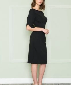 Prom Fitted Short Mid-Sleeve Jersey Dress By Poly USA 8772 13 Prom Fitted Short Mid-Sleeve Jersey Dress By Poly USA 8772