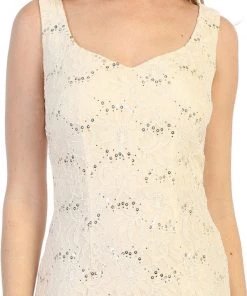 Bridesmaid Dresses Fitted Short Sequin Lace Dress With Cardigan By Celavie 6431