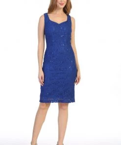 Bridesmaid Dresses Fitted Short Sequin Lace Dress With Cardigan By Celavie 6431