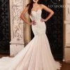 Lo Adoro By Mary's Bridal Fitted Strapless Applique Wedding Gown By Mary's Bridal M768 Wedding Dresses