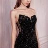 Fitted Strapless Sequin Gown By Cinderella Divine CH151