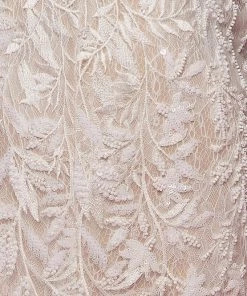 Fitted V-Neck Lace Bridal Gown By Nox Anabel JE915