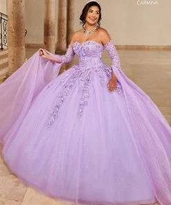 Floor Length Sleeve Quinceanera Dress By Mary's Bridal MQ1092 Quinceañera 17 Floor Length Sleeve Quinceanera Dress By Mary's Bridal MQ1092 Quinceañera