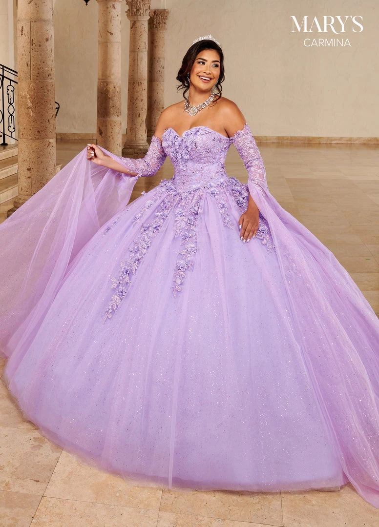 Floor Length Sleeve Quinceanera Dress By Mary's Bridal MQ1092 Quinceañera 8 Floor Length Sleeve Quinceanera Dress By Mary's Bridal MQ1092 Quinceañera