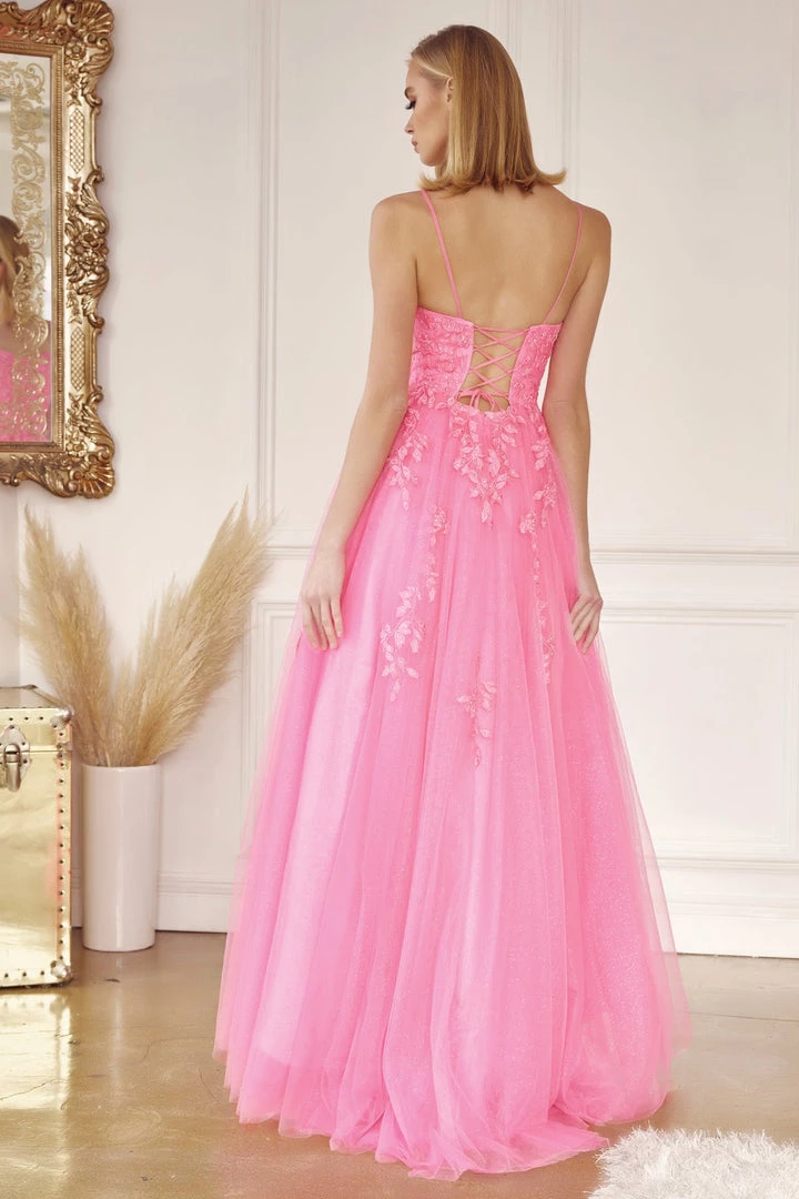 Floral Applique Corset Tulle Gown By Juliet 260 Prom 15 Floral Applique Corset Tulle Gown By Juliet 260 Prom