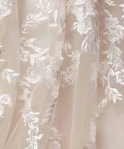 Floral Applique Off Shoulder Gown By Nox Anabel JH925 Prom