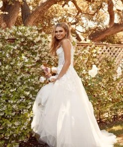 Floral Applique Off Shoulder Gown By Nox Anabel JH925 Prom