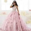 Quinceañera Floral Applique Quinceanera Dress By House Of Wu 26884