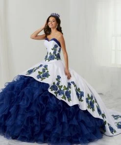 LA Glitter By House Of Wu Quinceañera Floral Charro Quinceanera Dress By LA Glitter 24087