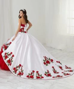 LA Glitter By House Of Wu Quinceañera Floral Charro Quinceanera Dress By LA Glitter 24087