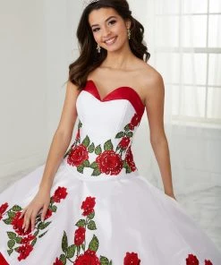 LA Glitter By House Of Wu Quinceañera Floral Charro Quinceanera Dress By LA Glitter 24087