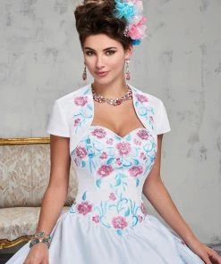 Floral Charro Quinceanera Dress By Mary's Bridal MQ2015 8 Floral Charro Quinceanera Dress By Mary's Bridal MQ2015