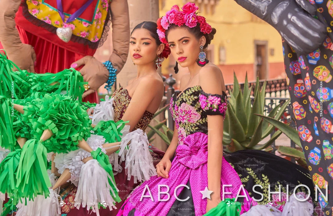 Ragazza Fashion Quinceañera Floral Charro Quince Dress By Ragazza MV15-115 10 Ragazza Fashion Quinceañera Floral Charro Quince Dress By Ragazza MV15-115