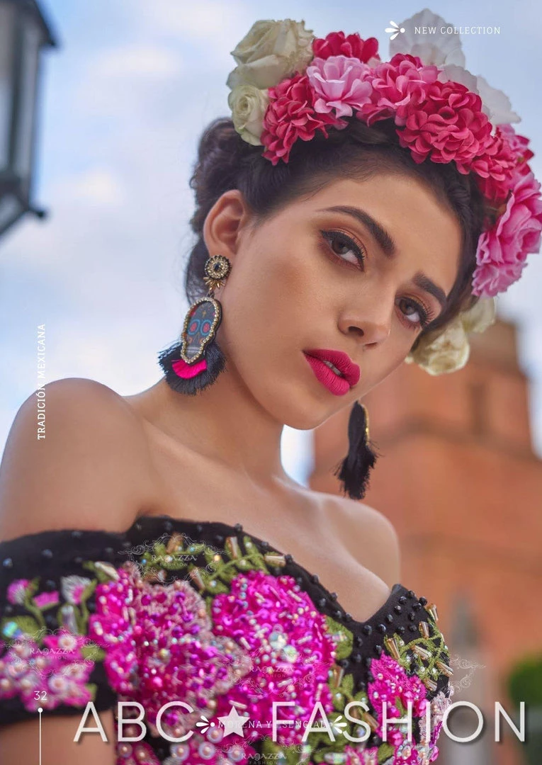 Ragazza Fashion Quinceañera Floral Charro Quince Dress By Ragazza MV15-115 6 Ragazza Fashion Quinceañera Floral Charro Quince Dress By Ragazza MV15-115