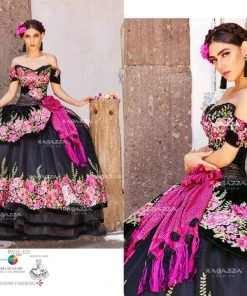 Ragazza Fashion Floral Charro Quince Dress By Ragazza MV15-115 Quinceañera