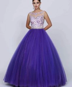 Floral Embroidered Ball Gown By Juliet 360