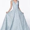 Floral Embroidered Ball Gown By Cinderella Divine CK834 Prom