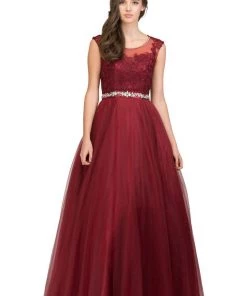 Starbox Prom Floral Embroidered Illusion Ball Gown With A Line Skirt By Star Box 17250 13 Starbox Prom Floral Embroidered Illusion Ball Gown With A Line Skirt By Star Box 17250