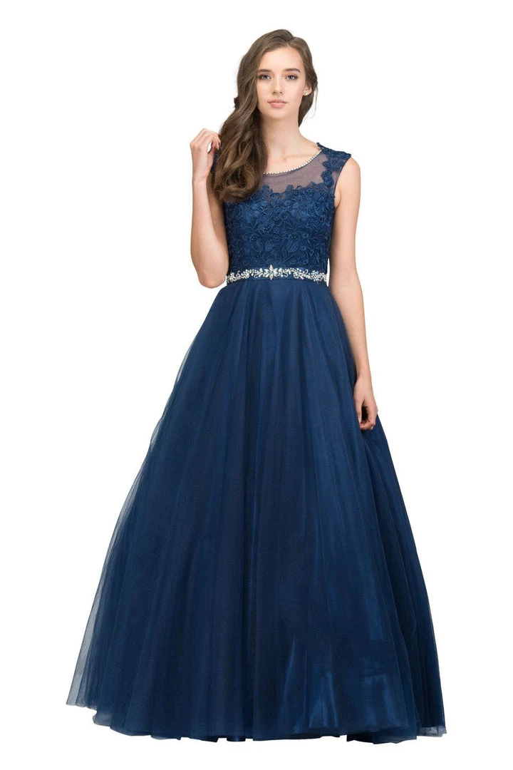 Starbox Prom Floral Embroidered Illusion Ball Gown With A Line Skirt By Star Box 17250 7 Starbox Prom Floral Embroidered Illusion Ball Gown With A Line Skirt By Star Box 17250