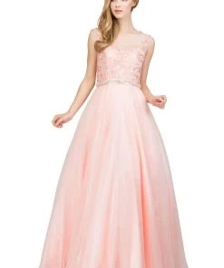 Starbox Prom Floral Embroidered Illusion Ball Gown With A Line Skirt By Star Box 17250 10 Starbox Prom Floral Embroidered Illusion Ball Gown With A Line Skirt By Star Box 17250
