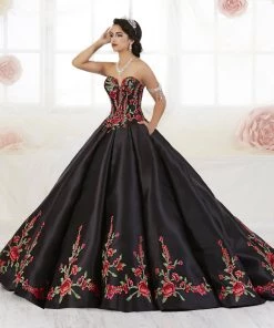 Quinceañera Floral Charro Quinceanera Dress By House Of Wu 26908