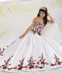 Quinceañera Floral Charro Quinceanera Dress By House Of Wu 26908