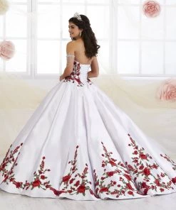 Quinceañera Floral Charro Quinceanera Dress By House Of Wu 26908