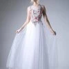 Floral Applique Tulle Gown By Cinderella Divine HW15 Prom 1 Floral Applique Tulle Gown By Cinderella Divine HW15 Prom