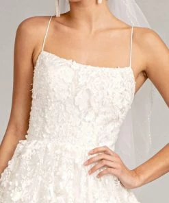 Floral Embroidered Wedding Gown By Elizabeth K GL1985