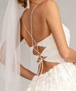 Floral Embroidered Wedding Gown By Elizabeth K GL1985