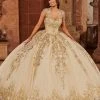 Mary's Bridal Floral Glitter Quinceanera Dress By Alta Couture MQ3071