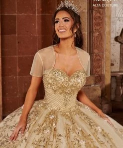Mary's Bridal Floral Glitter Quinceanera Dress By Alta Couture MQ3071