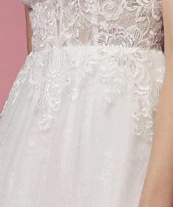 Floral Lace Sleeveless Wedding Dress By Nox Anabel JE920 9 Floral Lace Sleeveless Wedding Dress By Nox Anabel JE920