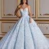 Floral Lace Strapless Quinceanera Dress By House Of Wu 26932