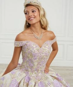 Quinceañera Floral Print Quinceanera Dress By House Of Wu 26971