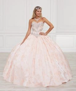 Floral Print Quinceanera Dress By House Of Wu 26974