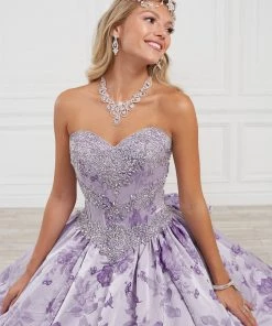 Floral Print Quinceanera Dress By House Of Wu 26974