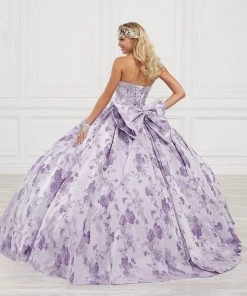 Floral Print Quinceanera Dress By House Of Wu 26974