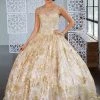 Calla Collection Floral Sequin Illusion Quinceanera Dress By Calla KY77239X