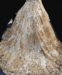 Floral Sequin Strapless Quinceanera Dress By House Of Wu 26909