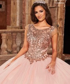 Quinceañera Fringe Sleeve Quinceanera Dress By Mary's Bridal MQ1085 19 Quinceañera Fringe Sleeve Quinceanera Dress By Mary's Bridal MQ1085