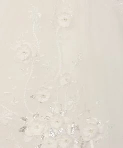 Girls 3D Applique Dress With Short Sleeves By Cinderella Couture 2905