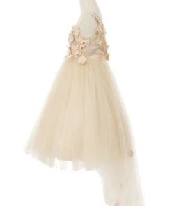 Kids Girls 3D Applique High Low Dress By Cinderella Couture 5077 17 Kids Girls 3D Applique High Low Dress By Cinderella Couture 5077