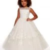 Mary's Bridal Angels Collection White Dresses Girls 3D Floral Lace Gown By Mary's Bridal MB9095 2 Mary's Bridal Angels Collection White Dresses Girls 3D Floral Lace Gown By Mary's Bridal MB9095